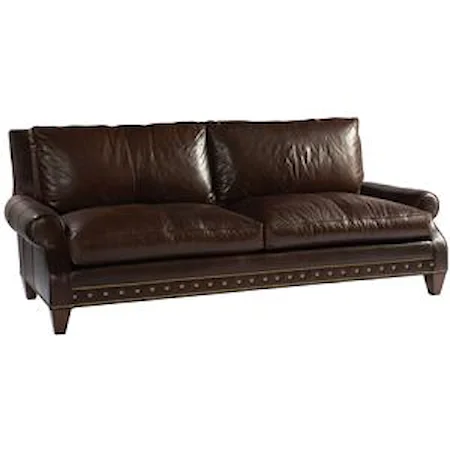 Leighton Transitional Sofa with Rolled Arms
